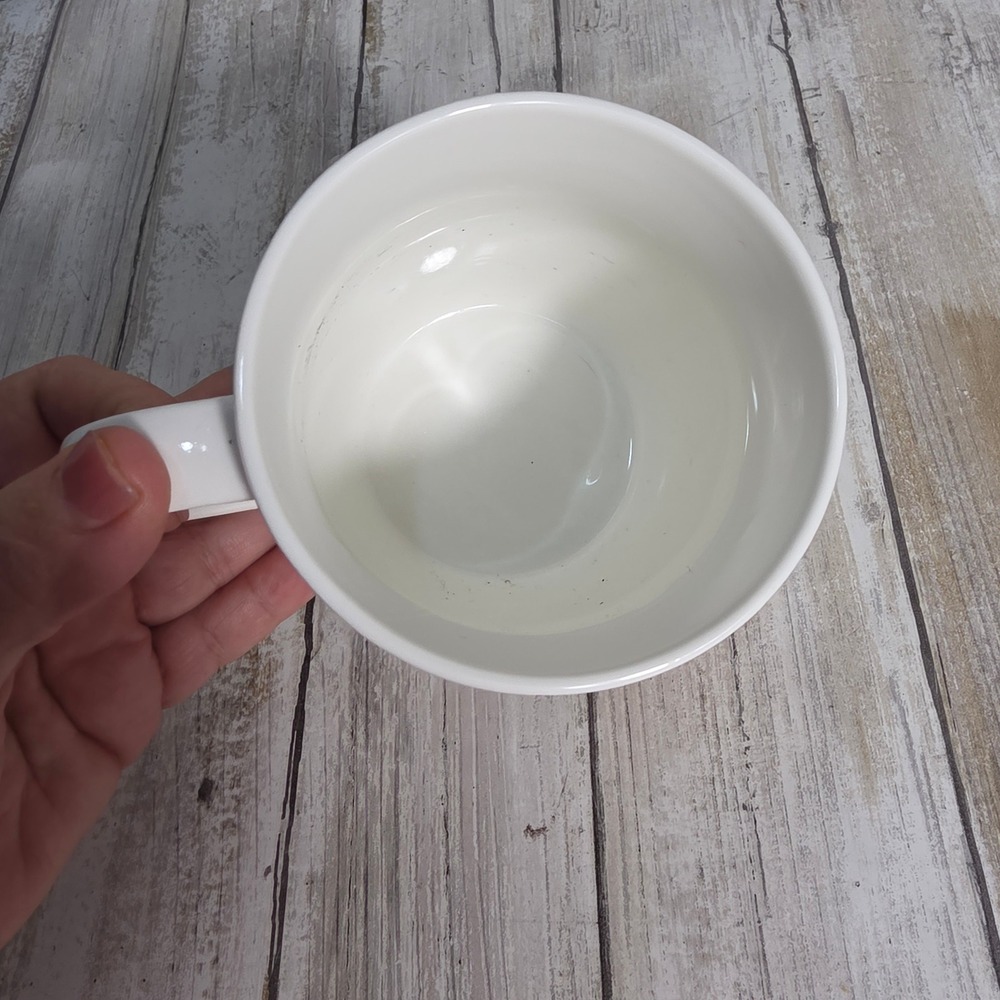 Home Essentials Yorkie Coffee Mug White Ceramic Yorkshire Terrier Dog Large Cup - Picture 3 of 4